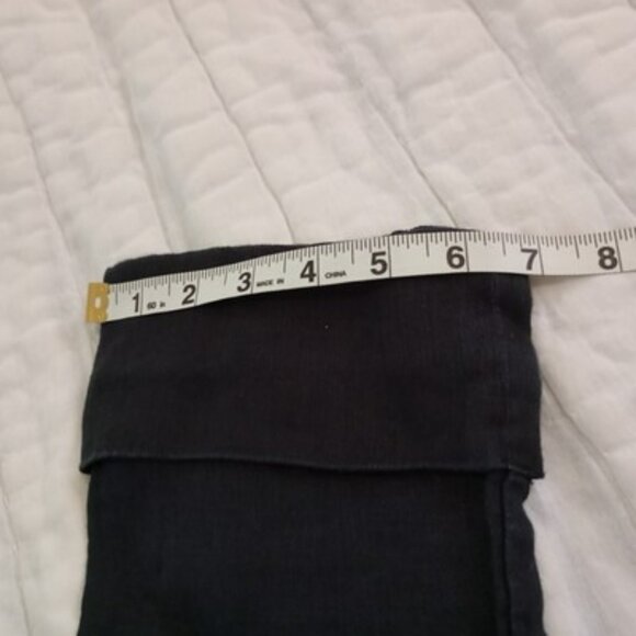 Tahari Jacket 100% Linen Open Front Womens Black Size S Bohemia Prepy Comfort - Picture 9 of 11